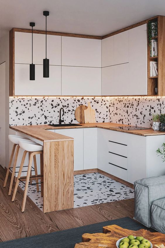 32 Dream Kitchen Ideas in “Wood & White” Refined, Cozy and Functional